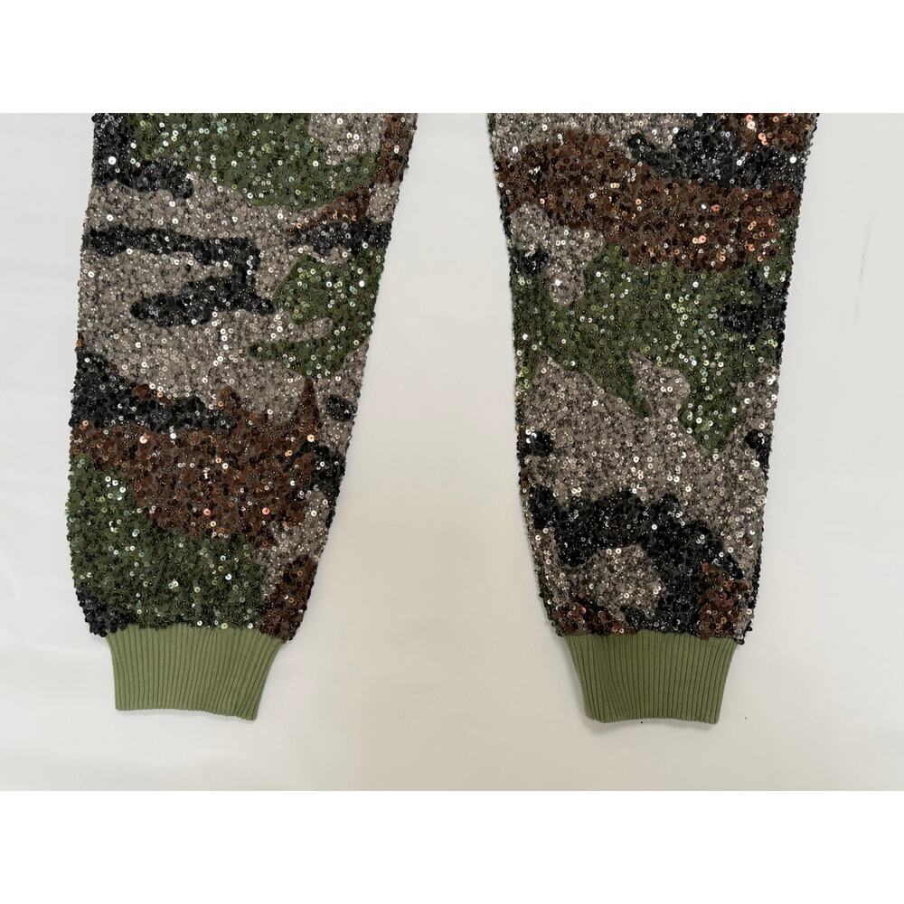 NWT Retrofete Sequin Camo Pants Womens Large Green Y2K Party Event Streetwear - Picture 12 of 16